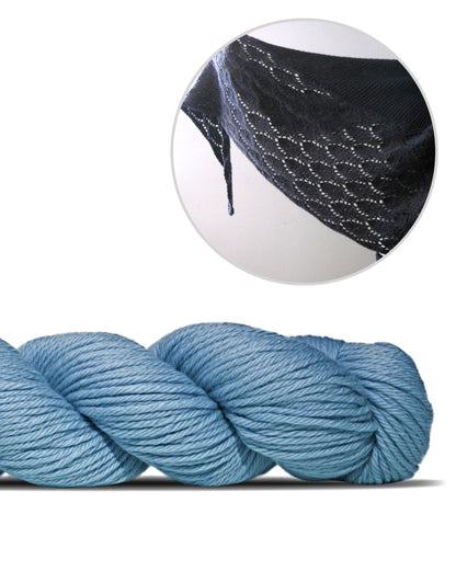 Ainu | neformāla, gaisīga šalle no Big Merino Hug dzijas, ko ražo Rosy Green Wool