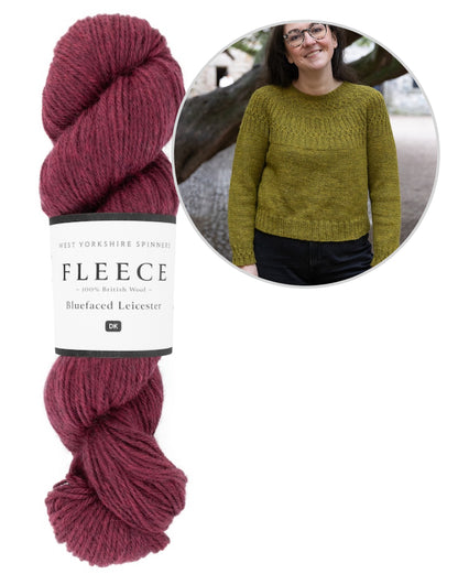 Ariundle Sweater | Delicate cable pattern from Fleece Bluefaced DK by West Yorkshire Spinners