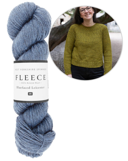 Ariundle Sweater | Delicate cable pattern from Fleece Bluefaced DK by West Yorkshire Spinners
