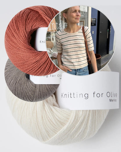 PetiteKnit Amelie Tee mit Merino von Knitting for Olive 12
