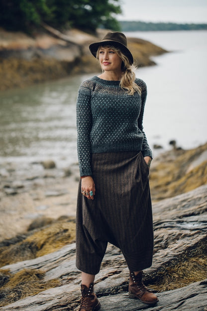 Junction Sweater | romantisk norsk sweater i Le Petit Lambswool fra Biches & Bûches