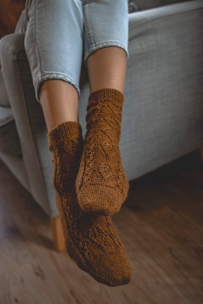 Erika Socks von Anja Heumann mit Pure von Regia Premium 4