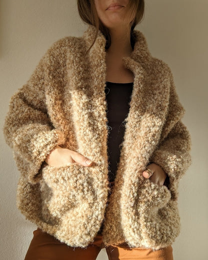 Veste polaire nounours | Veste douillette en Teddy Dear de Gepard Garn