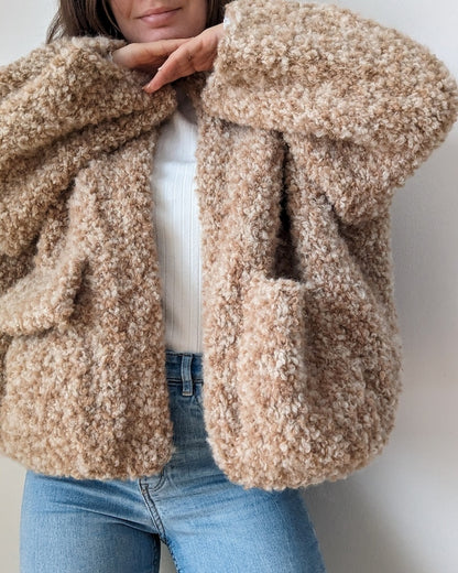 Veste polaire nounours | Veste douillette en Teddy Dear de Gepard Garn
