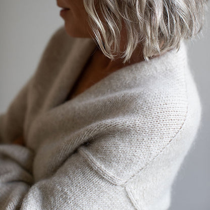 Fold Wrap | naisellinen atlas- ja Tynn Silk Mohair -kietaisutakki Sandnes Garnilta