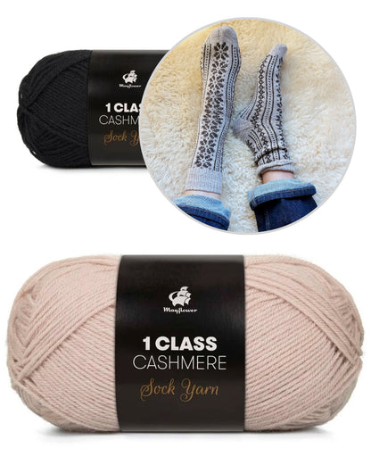 Apricity Socks | love letter to winter from 1 Class Cashmere by Mayflower Denmark
