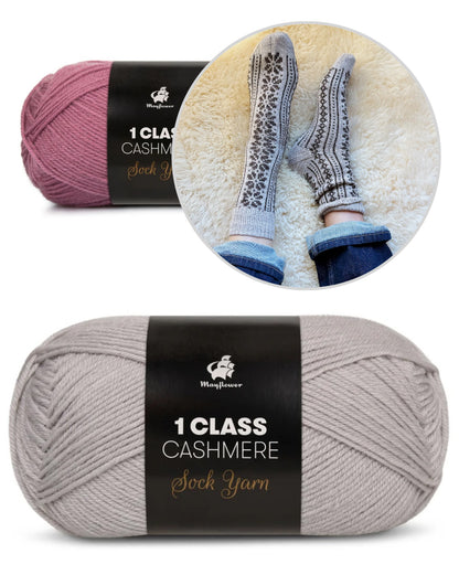 Apricity Socks | love letter to winter from 1 Class Cashmere by Mayflower Denmark
