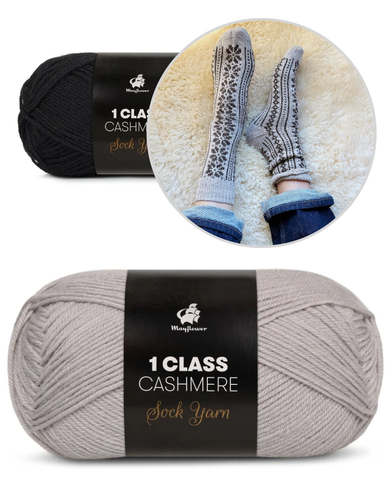 Apricity Socks | love letter to winter from 1 Class Cashmere by Mayflower Denmark