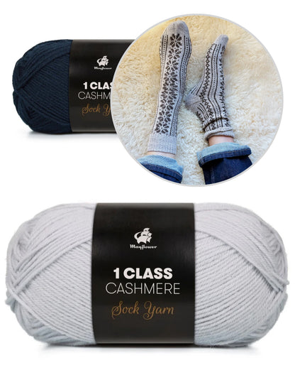 Apricity Socks | love letter to winter from 1 Class Cashmere by Mayflower Denmark