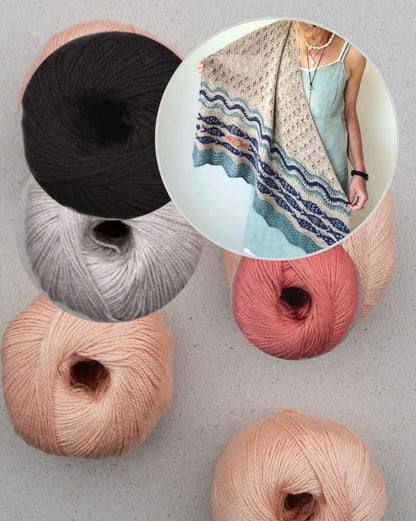 Against the current Shawl | flowing soft from Cumbria by Pascuali