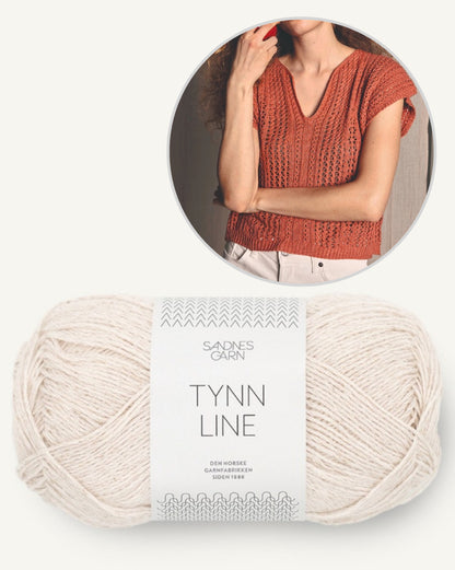 April Top | airy lace pattern made from Tynn Line by Sandnes Garn