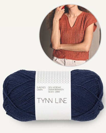 April Top | airy lace pattern made from Tynn Line by Sandnes Garn