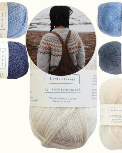 Arctic Spring Sweater | til evigt brug i Le Petit Lambswool og Le Petit Silk & Mohair fra Biches & Bûches