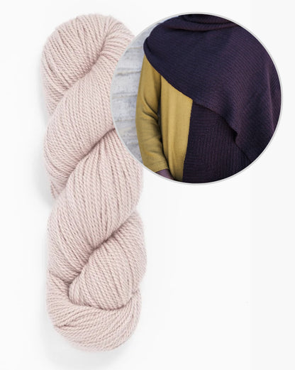 Gard Shawl | soft square pattern in Tynd by Woolfolk