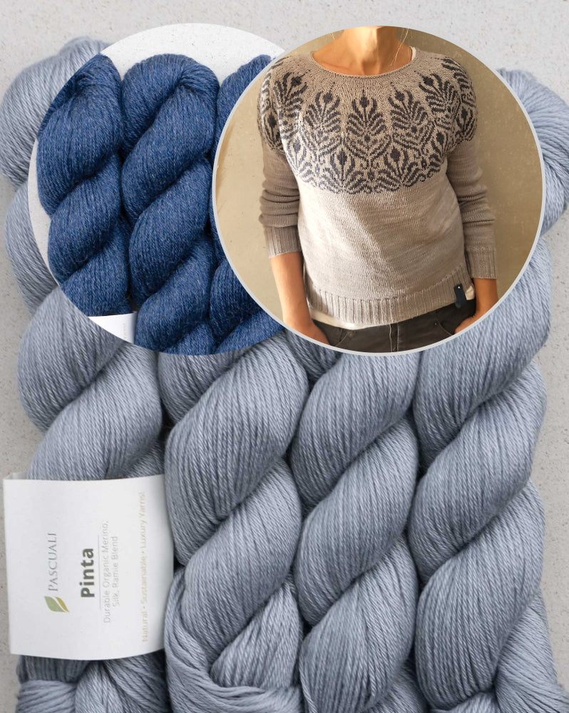 Art Deko Sweater | kunstvolles Muster aus Pinta von Pascuali
