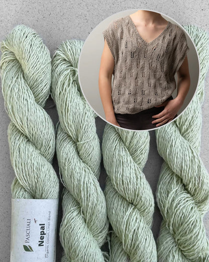 Aspen Leaf Shirt | luftiges Blattmuster aus Nepal von Pascuali