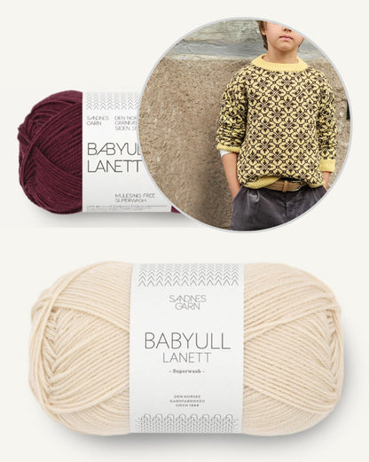 Astra Kids | fantastic Norwegian sweater made from super-soft Lanett baby wool by Sandnes Garn