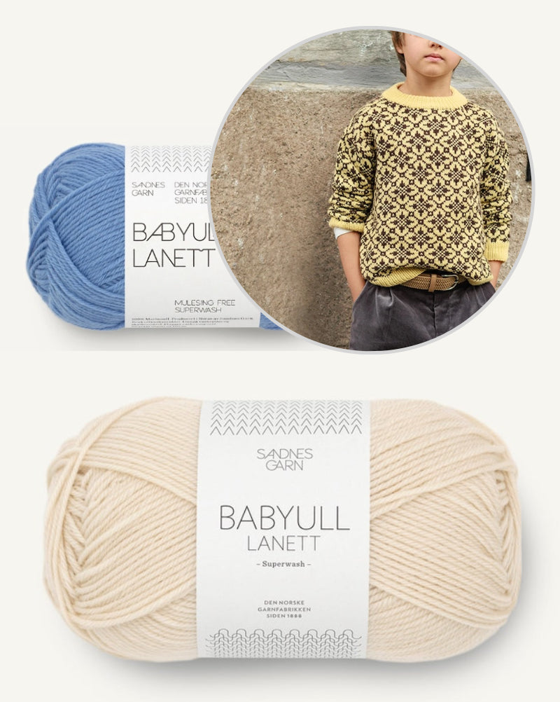 Astra Kids | fantastic Norwegian sweater made from super-soft Lanett baby wool by Sandnes Garn