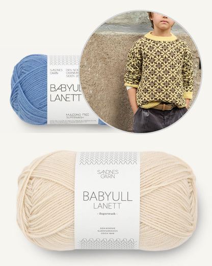 Astra Kids | fantastic Norwegian sweater made from super-soft Lanett baby wool by Sandnes Garn