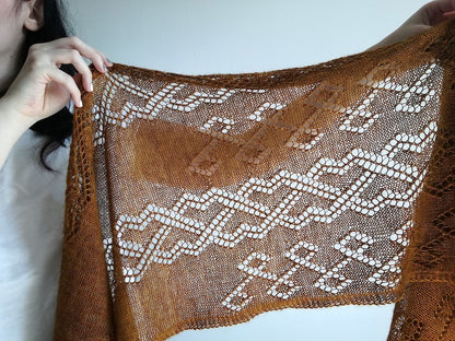 Lucarne Scarf | fint hulmønster - super blød i Alpaca Lace fra Pascuali