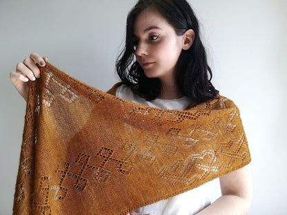 Lucarne Scarf | fint hulmønster - super blød i Alpaca Lace fra Pascuali