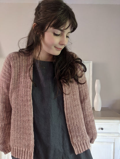 Cervion Cardigan | casual jacket made from Cheeky Merino Joy by Rosy Green Wool