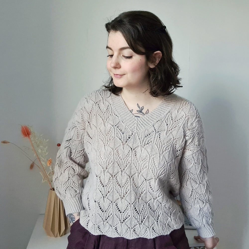Audrey Borrego Oleander Sweater mit Ecopuno von Lana Grossa 7