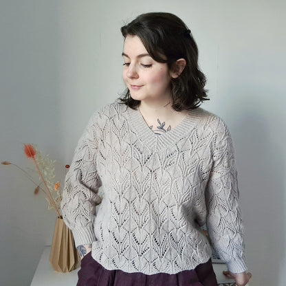 Audrey Borrego Oleander Sweater mit Ecopuno von Lana Grossa 7