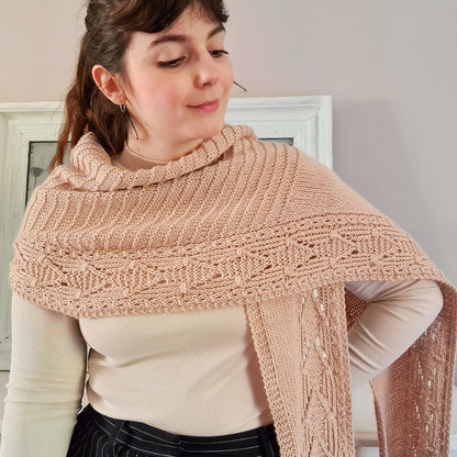 Lettie Tuch | motif graphique en Alpaca Ull de Sandnes Garn