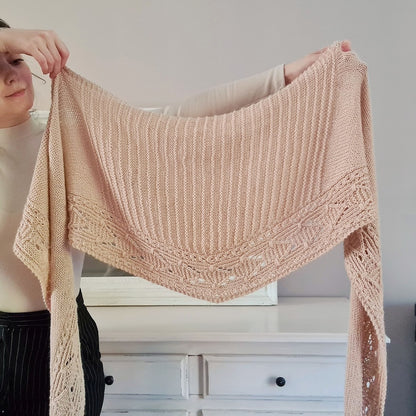 Lettie Tuch | motif graphique en Alpaca Ull de Sandnes Garn