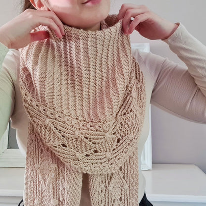 Lettie Tuch | motif graphique en Alpaca Ull de Sandnes Garn