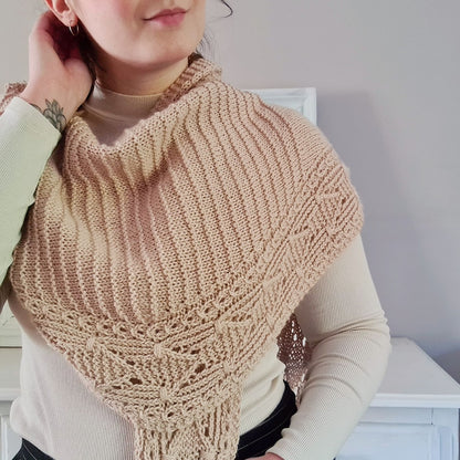 Lettie Tuch | motif graphique en Alpaca Ull de Sandnes Garn