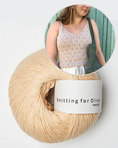 August Lace Camisole von Bella Helms mit Pure Silk von Knitting for Olive 12