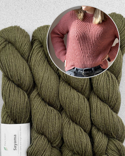 Ava Sweater | wonderfully soft half brioche from Sayama by Pascuali