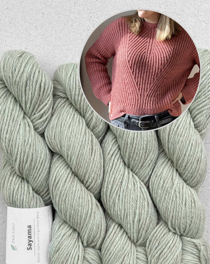Ava Sweater | wonderfully soft half brioche from Sayama by Pascuali