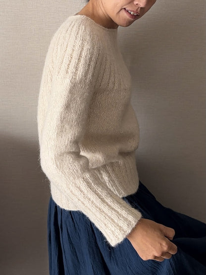 Yukiho Sweater | blød og enkel i Le Coton & Alpaca fra Biches & Bûches