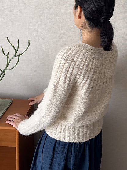 Yukiho Sweater | blød og enkel i Le Coton & Alpaca fra Biches & Bûches