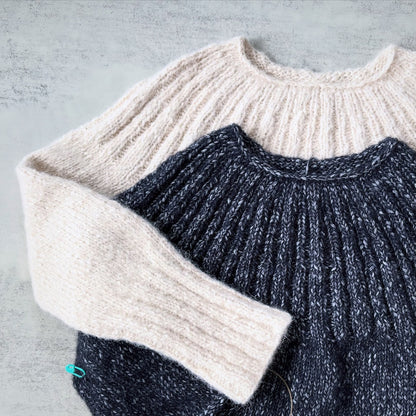 Yukiho Sweater | blød og enkel i Le Coton & Alpaca fra Biches & Bûches
