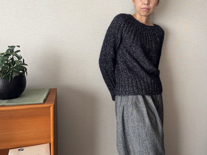 Yukiho Sweater | blød og enkel i Le Coton & Alpaca fra Biches & Bûches