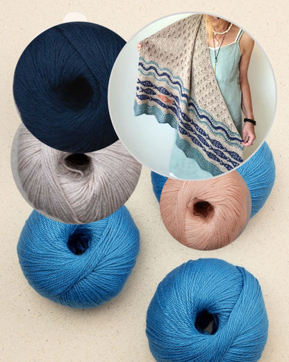 Against the current Shawl | flowing soft from Cumbria by Pascuali