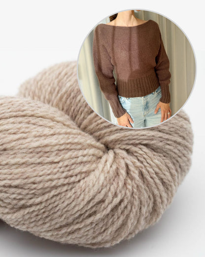 Maglione Barbara | maniche a pipistrello in Semilla Melange di BC Garn
