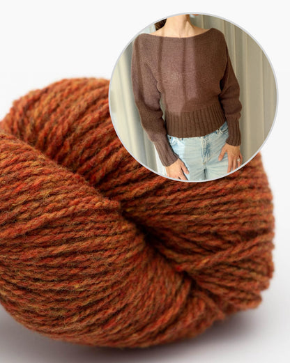 Maglione Barbara | maniche a pipistrello in Semilla Melange di BC Garn