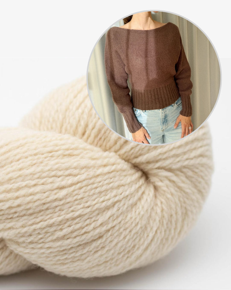Maglione Barbara | maniche a pipistrello in Semilla Melange di BC Garn