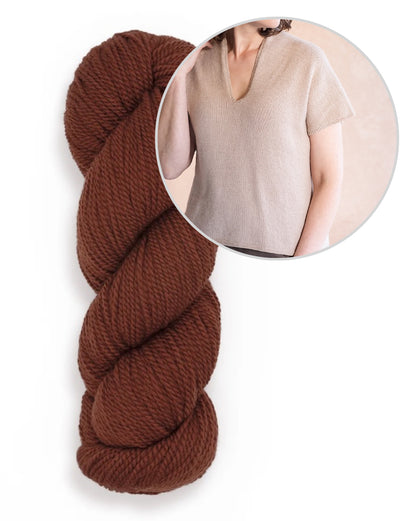 Dima Tee | casual and silky soft, made from Tynd by Woolfolk