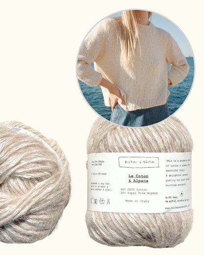 Beach Day Jumper | fluffy soft summer sweater from Le Coton & Alpaca by Biches & Bûches