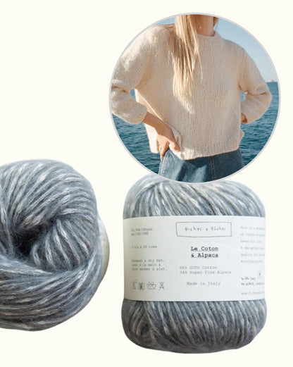 Beach Day Jumper | fluffy soft summer sweater from Le Coton & Alpaca by Biches & Bûches