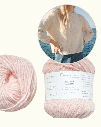 Beach Day Jumper | fluffy soft summer sweater from Le Coton & Alpaca by Biches & Bûches