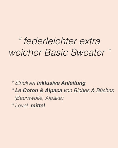 Beach Day Jumper | fluffy soft summer sweater from Le Coton & Alpaca by Biches & Bûches