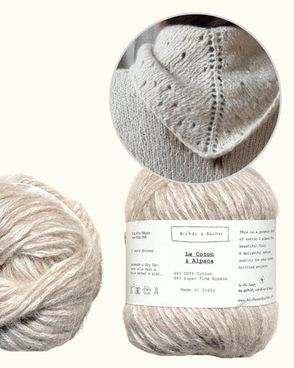 Beach Day Shawl | fluffy light summer shawl from Le Coton & Alpaca by Biches & Bûches