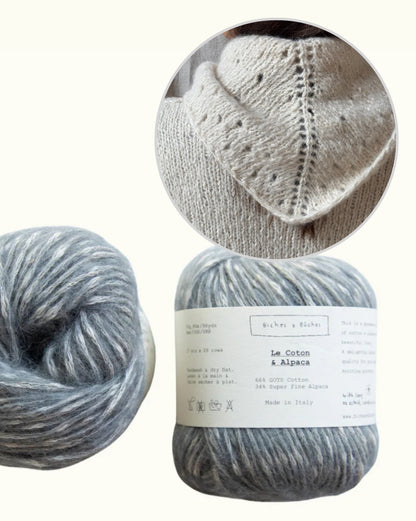 Beach Day Shawl | fluffy light summer shawl from Le Coton & Alpaca by Biches & Bûches
